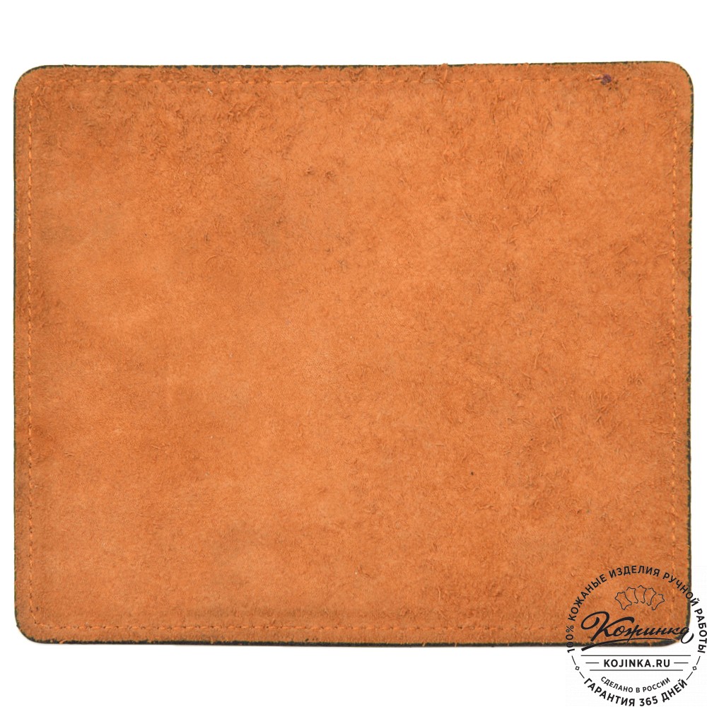 Кожаный коврик для мыши малый (старение рыжий)